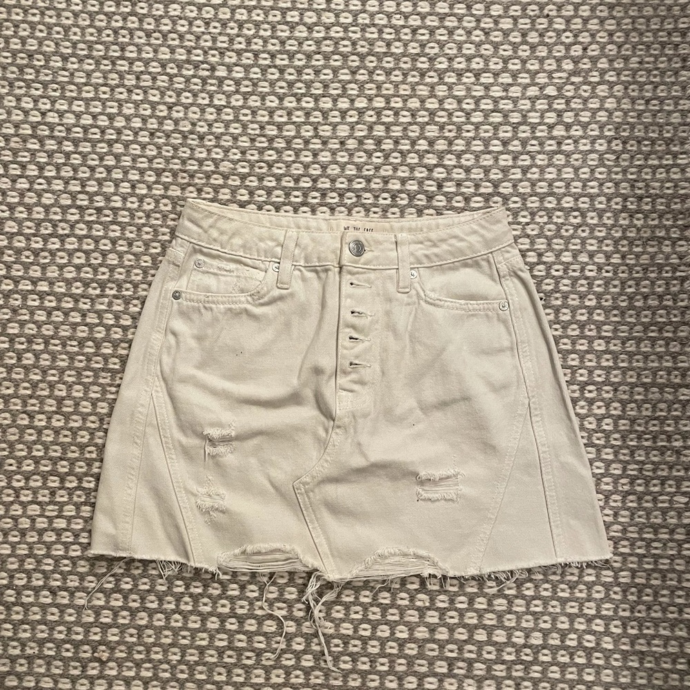 Free People Jean Skirt